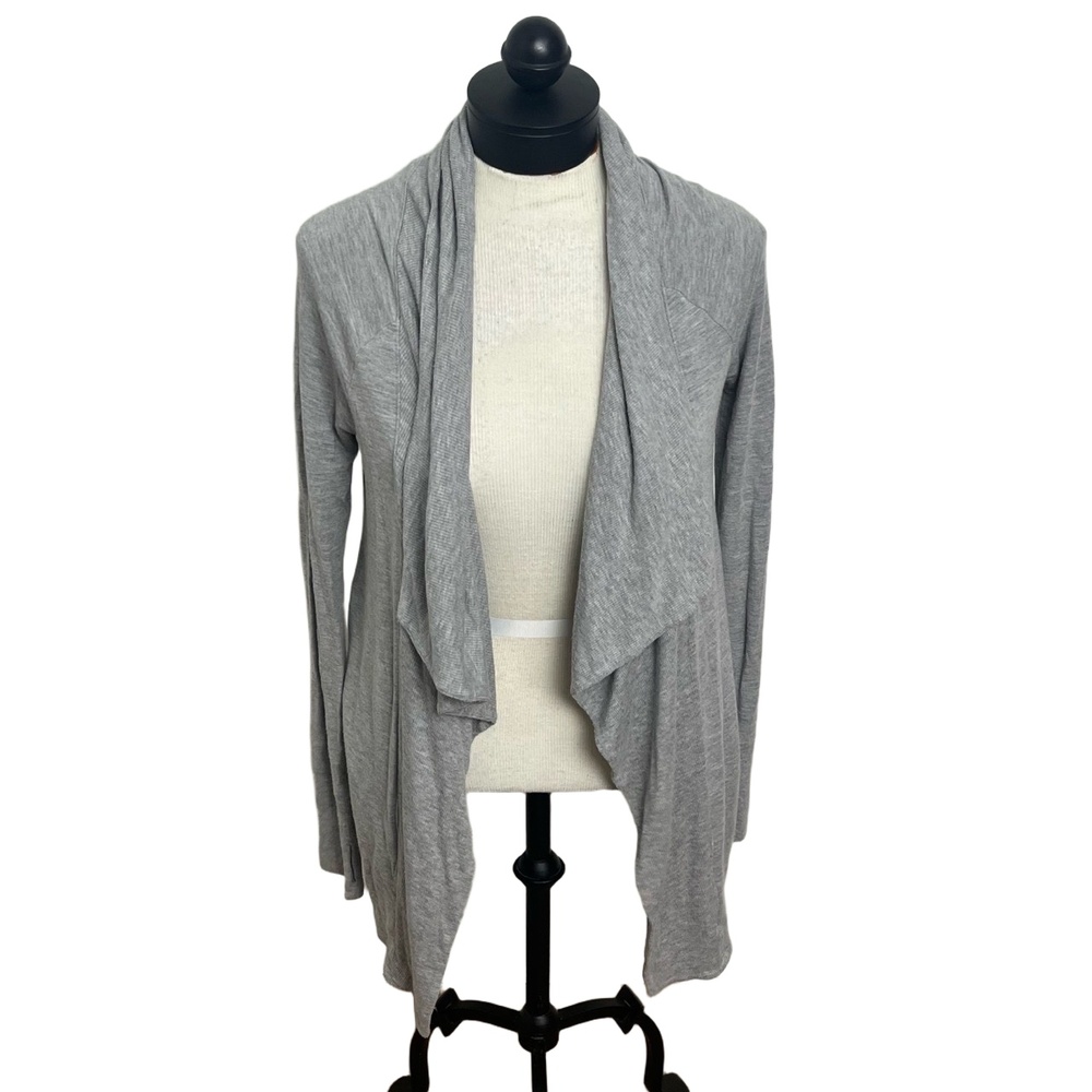 Lilly Pulitzer Light Grey Draped Neck Cardigan with Pockets Size‎ XS